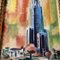 Tower of Learning Pittsburgh, 1970s, Painting on Canvas, Framed 4