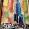 Tower of Learning Pittsburgh, años 70, pintura sobre lienzo, enmarcado, Imagen 4