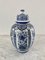 Blue and White Chinoiserie Porcelain Ginger Jar by Ardalt Blue Delfia 9