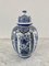 Blue and White Chinoiserie Porcelain Ginger Jar by Ardalt Blue Delfia, Image 9
