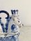 Russian Blue and White Porcelain Double Horse Candleholder 3