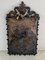 Antique Italian Cast Brass Coat of Arms Wall Mirror 10
