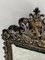 Antique Italian Cast Brass Coat of Arms Wall Mirror 6
