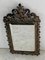 Antique Italian Cast Brass Coat of Arms Wall Mirror 4