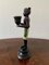 Figurative Vintage Kerzenhalter aus Bronzeguss, 2er Set 8