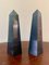 Neoklassizistische Marmor Obelisken in Schwarz & Grau, 2er Set 2