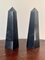 Neoklassizistische Marmor Obelisken in Schwarz & Grau, 2er Set 6
