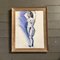 Desnudo femenino, años 70, pintura sobre papel, enmarcado, Imagen 5