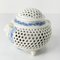 Japanese Blue and White Reticulated Censer 2