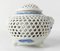 Japanese Blue and White Reticulated Censer 4
