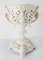 Italian Neoclassical White Ceramic Fern Planter 2