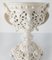 Italian Neoclassical White Ceramic Fern Planter 6