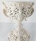 Neoklassischer italienischer Farn Pflanzer aus weißer Keramik 6