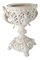 Italian Neoclassical White Ceramic Fern Planter 1