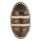 Maschera ovale in legno Grebo vintage, Immagine 1