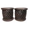 Vintage Basket Weave Bamileke Stool 5