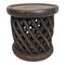 Vintage Basket Weave Bamileke Stool 1