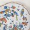 French Decorative Polychrome Delft Faience Plate 4