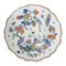 French Decorative Polychrome Delft Faience Plate 1
