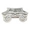 Antique Stone Neoclassical Ionic Column Capital Stand, Image 1