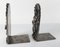 English Sheffield Silverplate Elizabethan Embossed Figurative Bookends, Set of 2 8