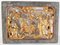 Panel decorativo chinoiserie vintage de madera dorada tallada, Imagen 8