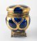 19th Century Cobalt Blue-Amethyst Purple Glass Gilt Dresser Box, Image 2