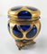 19th Century Cobalt Blue-Amethyst Purple Glass Gilt Dresser Box 5
