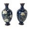 Late 19th Century Japanese Cloisonne Enamel Vases, Set of 2 1