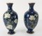 Japanische Cloisonne Emaille Vasen, Ende 19. Jh., 2 . Set 13