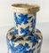 Antique Chinese Kangxi Period Blue and White Crackled Rouleau Vase, Image 7