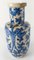 Antique Chinese Kangxi Period Blue and White Crackled Rouleau Vase, Image 5