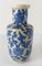 Antique Chinese Kangxi Period Blue and White Crackled Rouleau Vase, Image 13