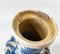 Vaso antico cinese Kangxi periodo blu e bianco craquelé Rouleau, Immagine 9