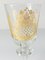 Antique German Engraved and Gilt Controlled Bubble Glass Goblet Cup 6