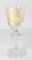 Antique German Engraved and Gilt Controlled Bubble Glass Goblet Cup, Image 2