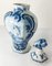 18th Century Dutch Delft Blue and White Hexagonal Garniture Vase 7