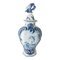 18th Century Dutch Delft Blue and White Hexagonal Garniture Vase 1