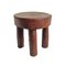 Tabouret Vintage en Bois d'Afrique de l'Ouest 4