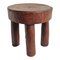 Taburete de madera de África Occidental vintage, Imagen 1