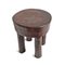 Tabouret Vintage en Bois d'Afrique de l'Ouest 2