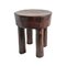 Tabouret Vintage en Bois d'Afrique de l'Ouest 4