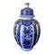 Delfts Blau-weißes Chinoiserie Porzellan Ingwerglas von Ardalt Blue Delfia 1