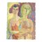 EJ Hartmann, Doppio ritratto di nudo astratto, anni '60, Paint on Paper, Immagine 1