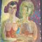 EJ Hartmann, Doppio ritratto di nudo astratto, anni '60, Paint on Paper, Immagine 2