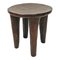 Vintage Round Guinea Wood Side Table 1