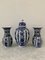 Italian Blue and White Porcelain Vases and Jar Garniture from Ardalt Blue Delfia, Set of 3 9