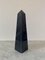 Neoclassical Marble Black and Gray Obelisk 9