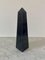 Neoclassical Marble Black and Gray Obelisk 3