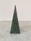 Neoklassizistischer Marmor Obelisk in Grün und Grau 3